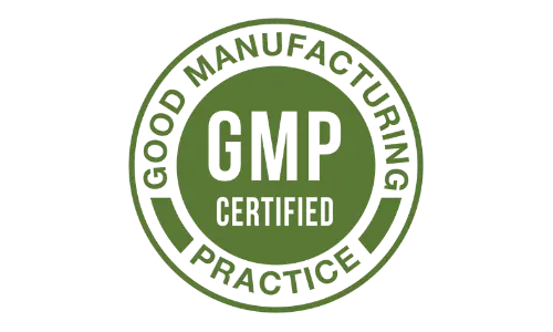 DentaBiome GMP certified supplement good manufacturing practice quality assurance badge
